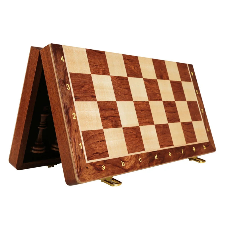 Set Scacchi Pieghevole In Legno Qualita Tradizionale E Classico Scacchiera Gioco Da Tavolo Massiccio Lavorati A Mano