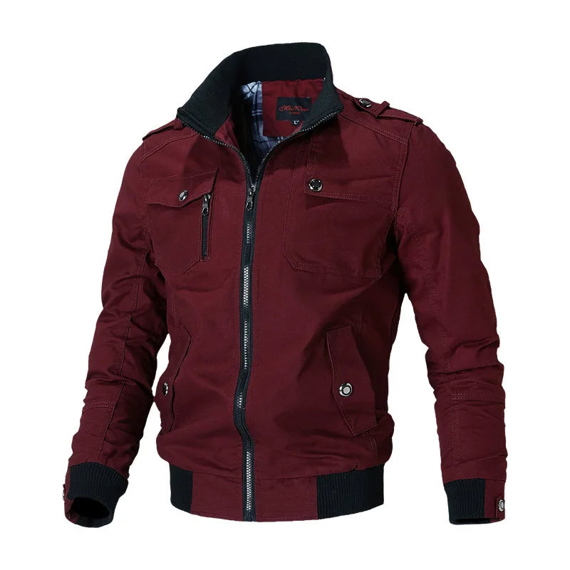 Giacca Bomber Da Uomo Moda Giacca A Vento Casual Cappotto Da Uomo Primavera Autunno Slim Capispalla Caldo