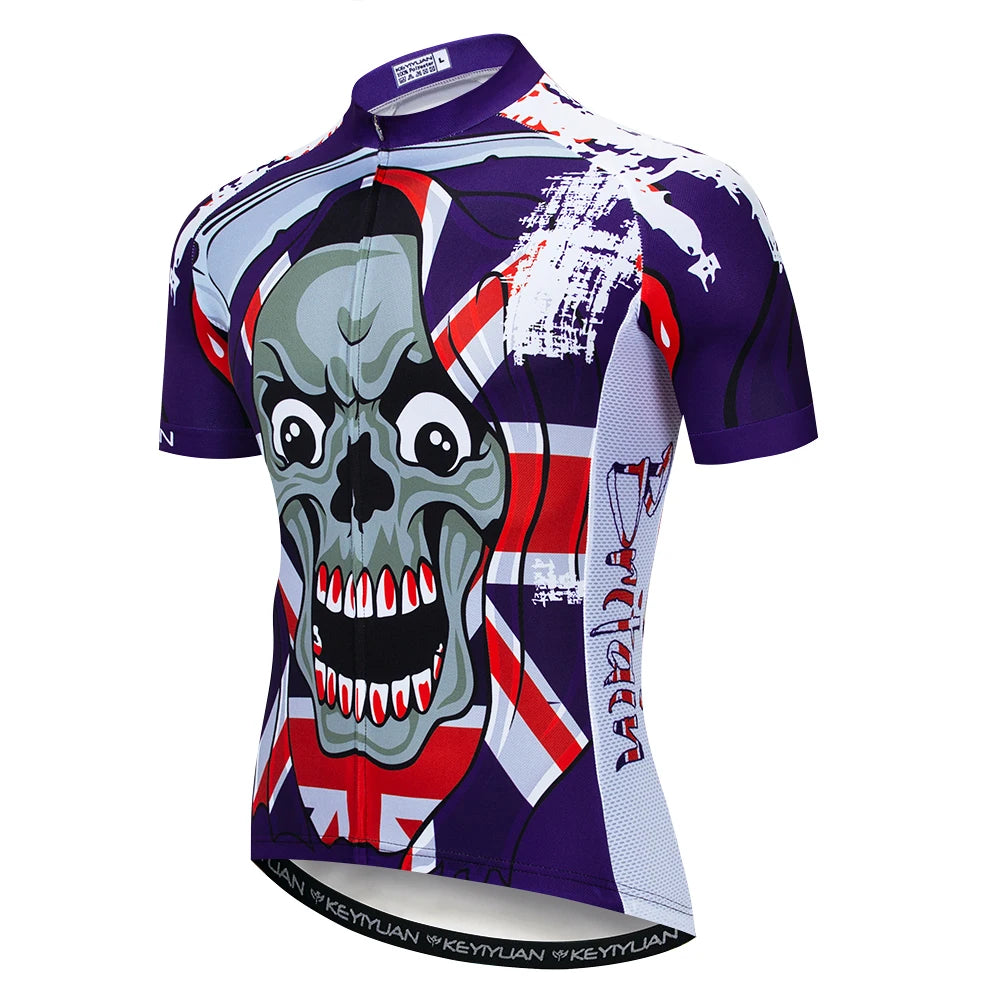 Keyiyuan Maglia Ciclismo Uomo Maniche Corte Estate Per Gara Triathlon MTB Abbigliamento Sportivo Bici
