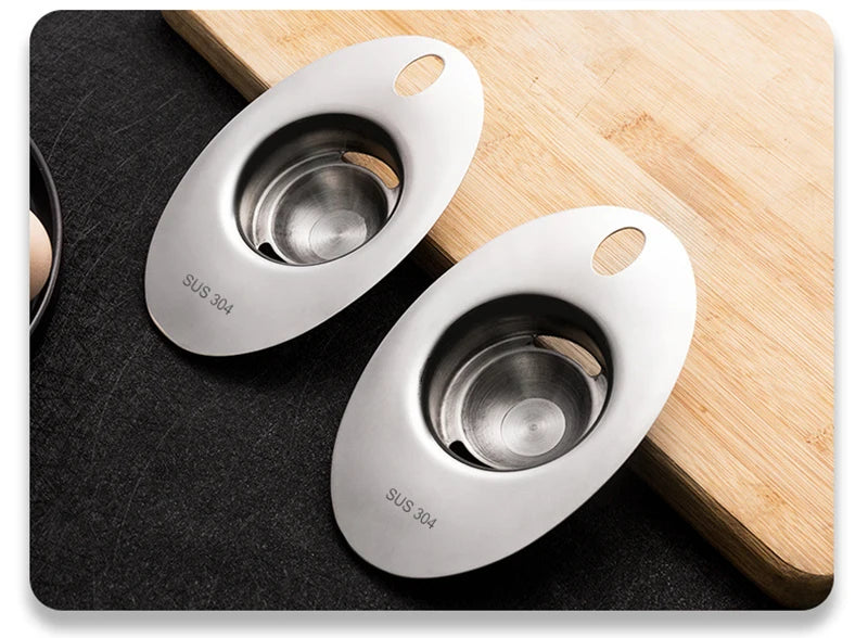 Separatore Di Albume In Acciaio Inossidabile Con Imbuto E Cucchiaio Strumento Divisore Per Uova Accessori Da Cucina