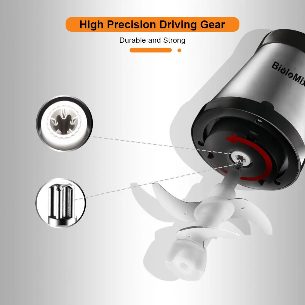 BioloMix Tritacarne 2 Velocità 500W In Acciaio Inossidabile Capacità 2L Robot Da Cucina Affettatrice 110V USA