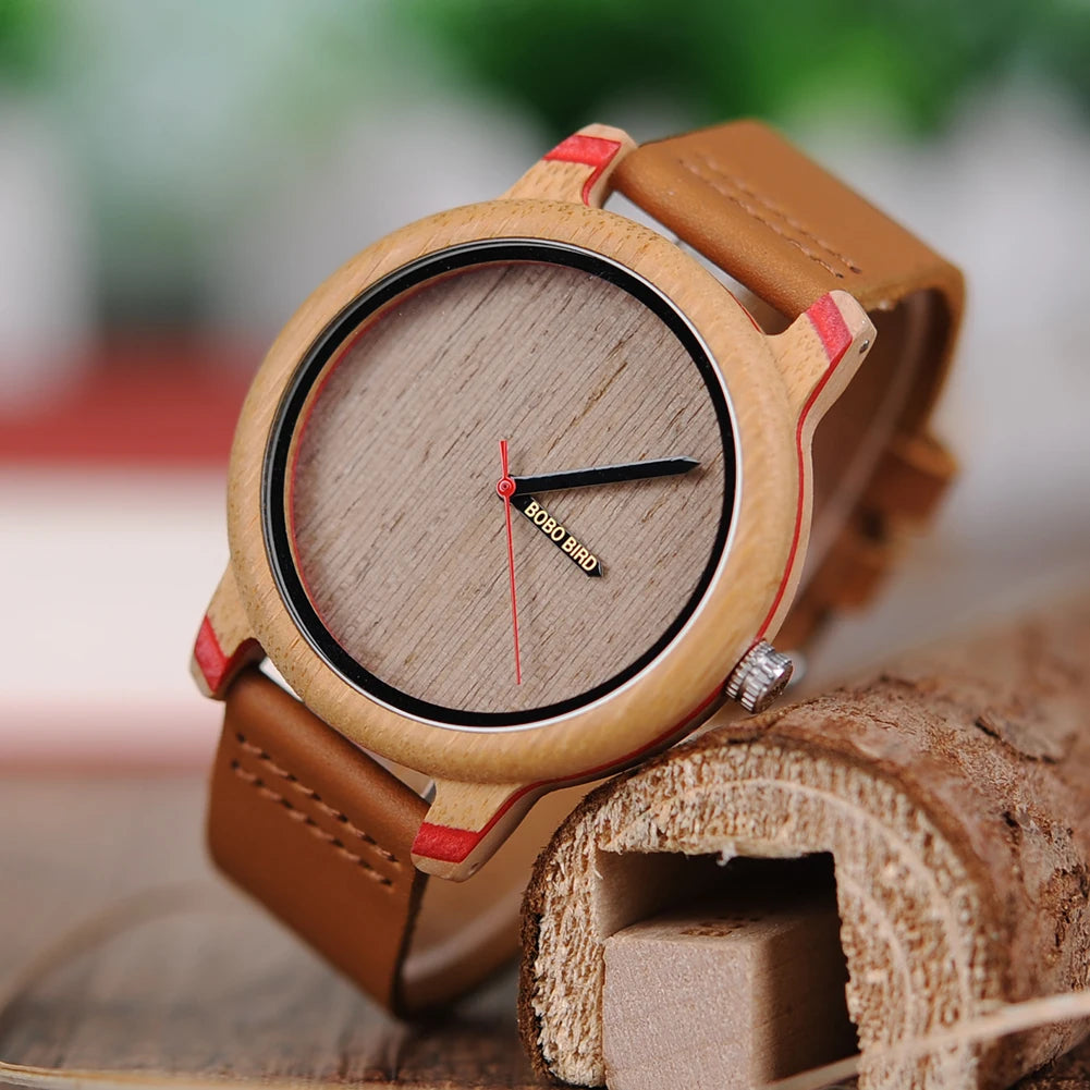 Orologio Da Polso In Legno Di Bambù Con Movimento Miyota E Logo Personalizzato OEM Design Brand Esclusivo