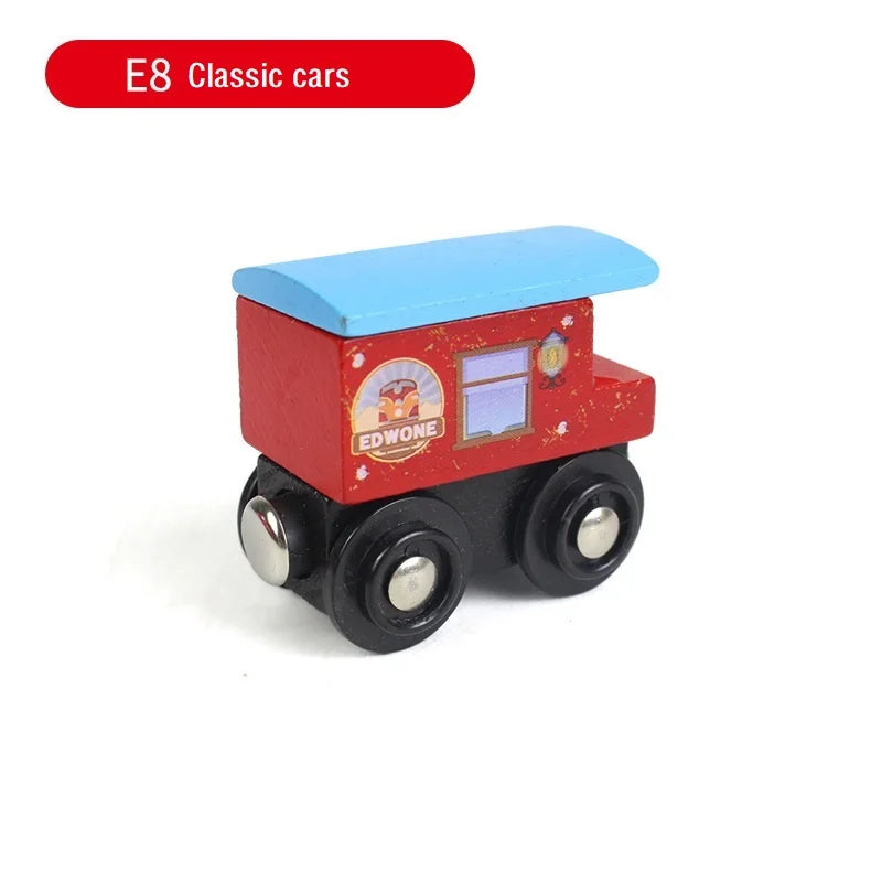 Treno Magnetico in Legno per Bambini Locomotiva con Binari Giochi Educativi Regalo di Compleanno