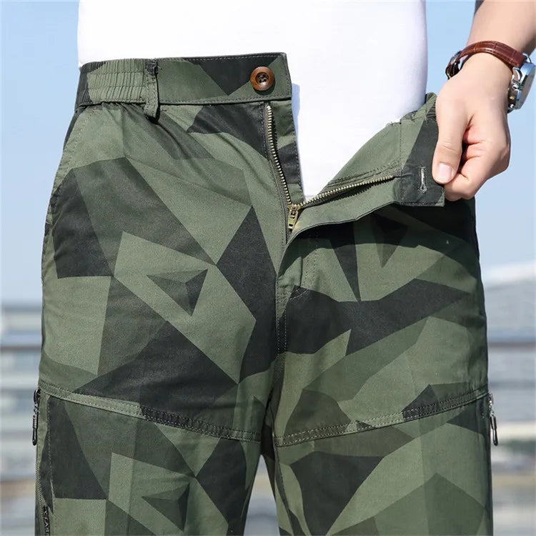 Pantaloncini Cargo Uomo Plus Size 6XL Lunghezza Al Ginocchio Cotone Elasticizzato Tasche Militari Bermuda Capri