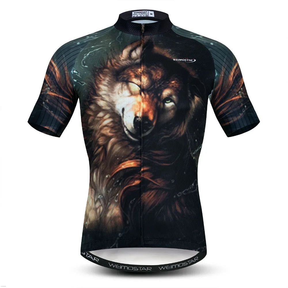 Maglia Ciclismo Estiva Uomo Traspirante A Maniche Corte Con Tasche Per Mountain Bike
