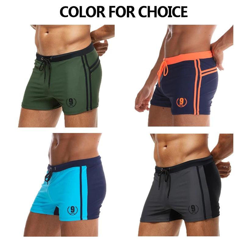 Datifer 2025 Costume da Bagno Uomo Bikini in Nylon Spandex Aderente Monocromatico Comfort