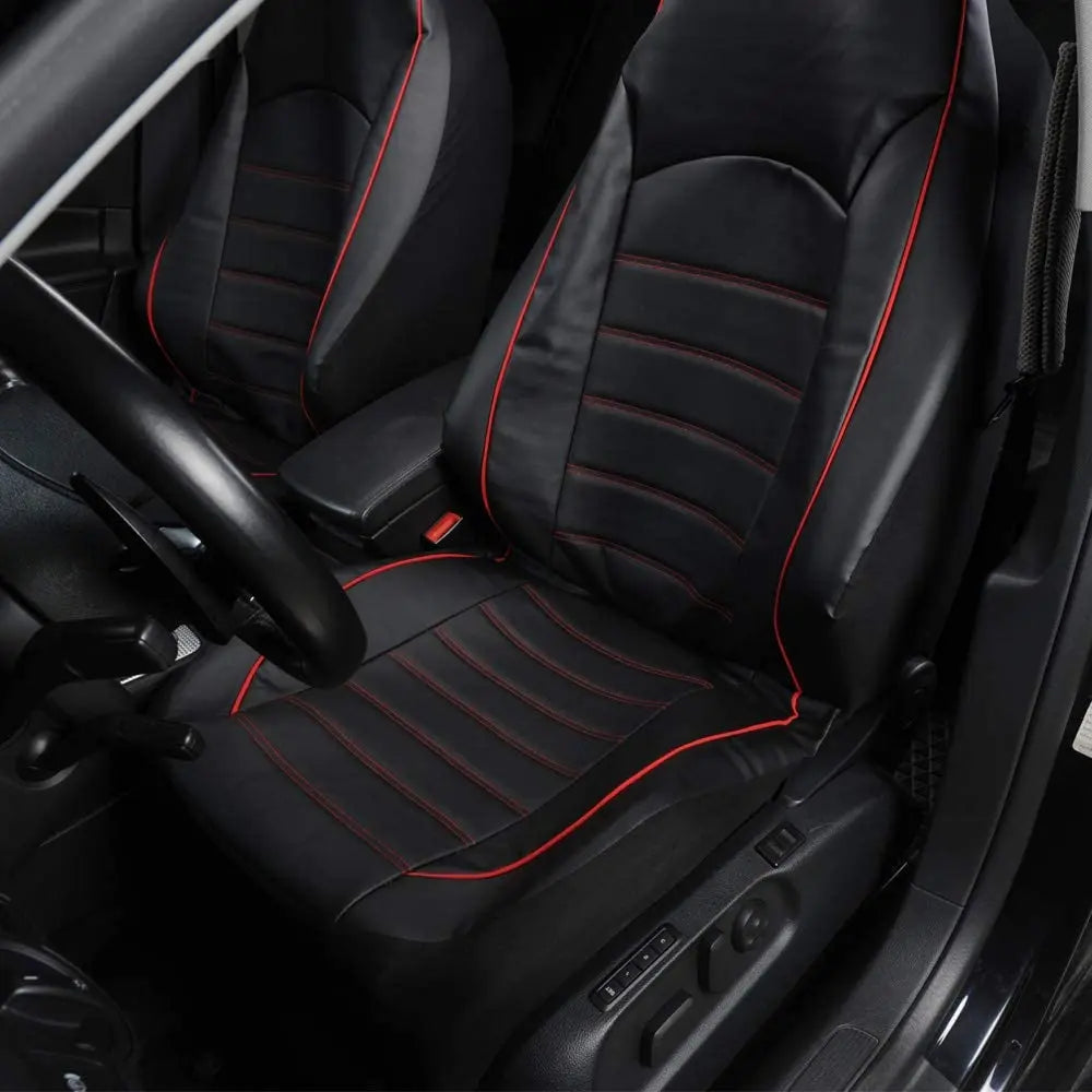 Coprisedili Auto In Pelle PU Set Completo Schienale Alto Universale Per Appassionati Auto