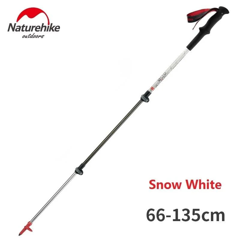Naturehike Bastoni Trekking Ultraleggeri Pieghevoli 66 135 Cm Alpenstock Campeggio Outdoor