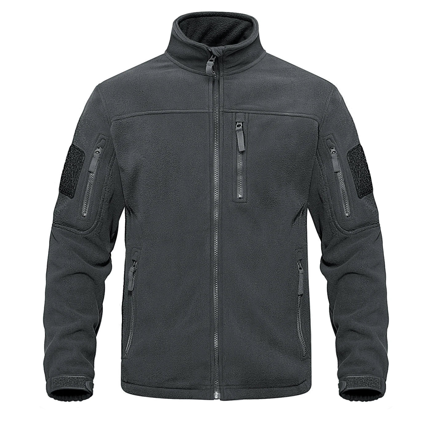 Tacvasen Giacca In Pile Full Zip Verde Da Uomo Con Tasche Con Cerniera Termica Per Lavoro E Escursionismo Outwear
