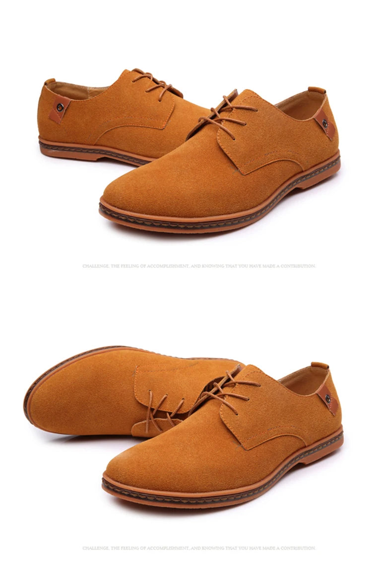 Scarpe Da Uomo In Pelle Scamosciata Primaverili Oxford E Sneakers Classiche Scarpe Eleganti Comode Grandi Misure 2025