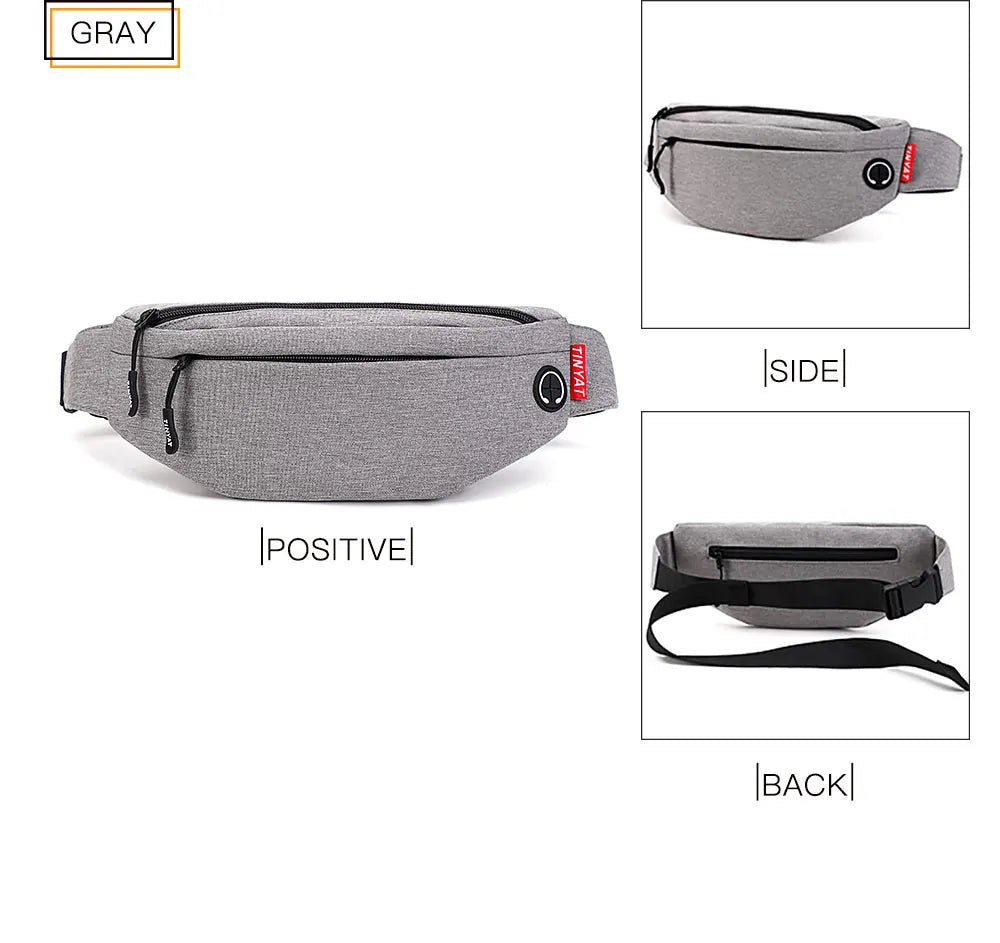Marsupio Da Uomo Borsa Da Viaggio Cintura Per Telefono Grande Casual Fanny Banana Bag Tasche Sui Fianchi
