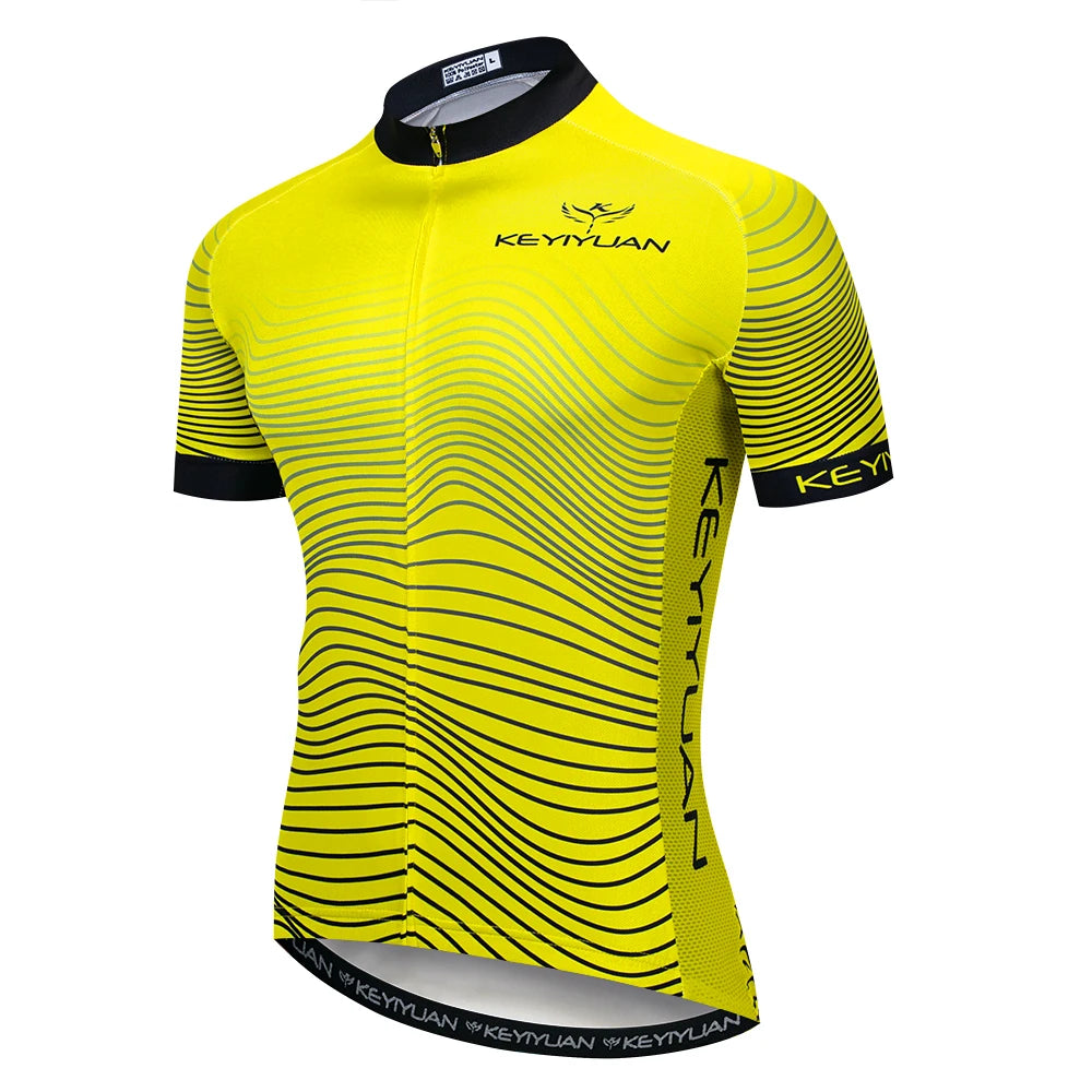 Keyiyuan Maglia Ciclismo Uomo Maniche Corte Estate Per Gara Triathlon MTB Abbigliamento Sportivo Bici