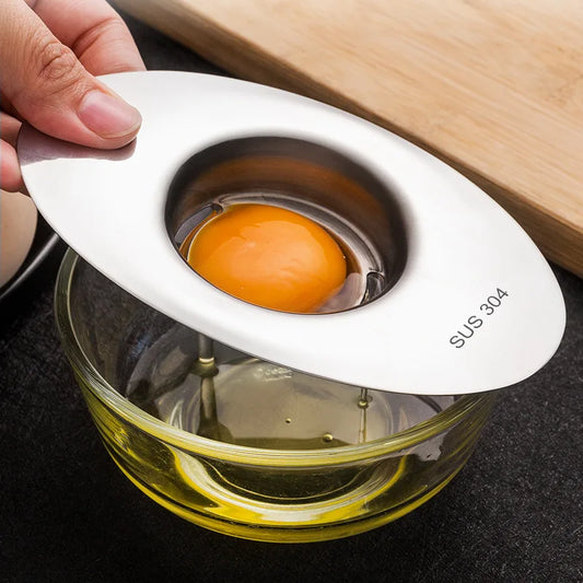 Separatore Di Albume In Acciaio Inossidabile Con Imbuto E Cucchiaio Strumento Divisore Per Uova Accessori Da Cucina