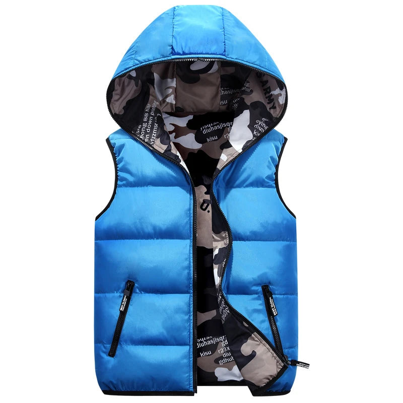 Gilet Da Uomo Invernale Senza Maniche Imbottito In Cotone Caldo Double Wear Abbigliamento Da Esterno Autunnale