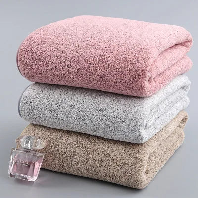 Asciugamano Da Bagno Velluto Corallo Di Bambù Carbone Grande Morbido E Assorbente Per Famiglie