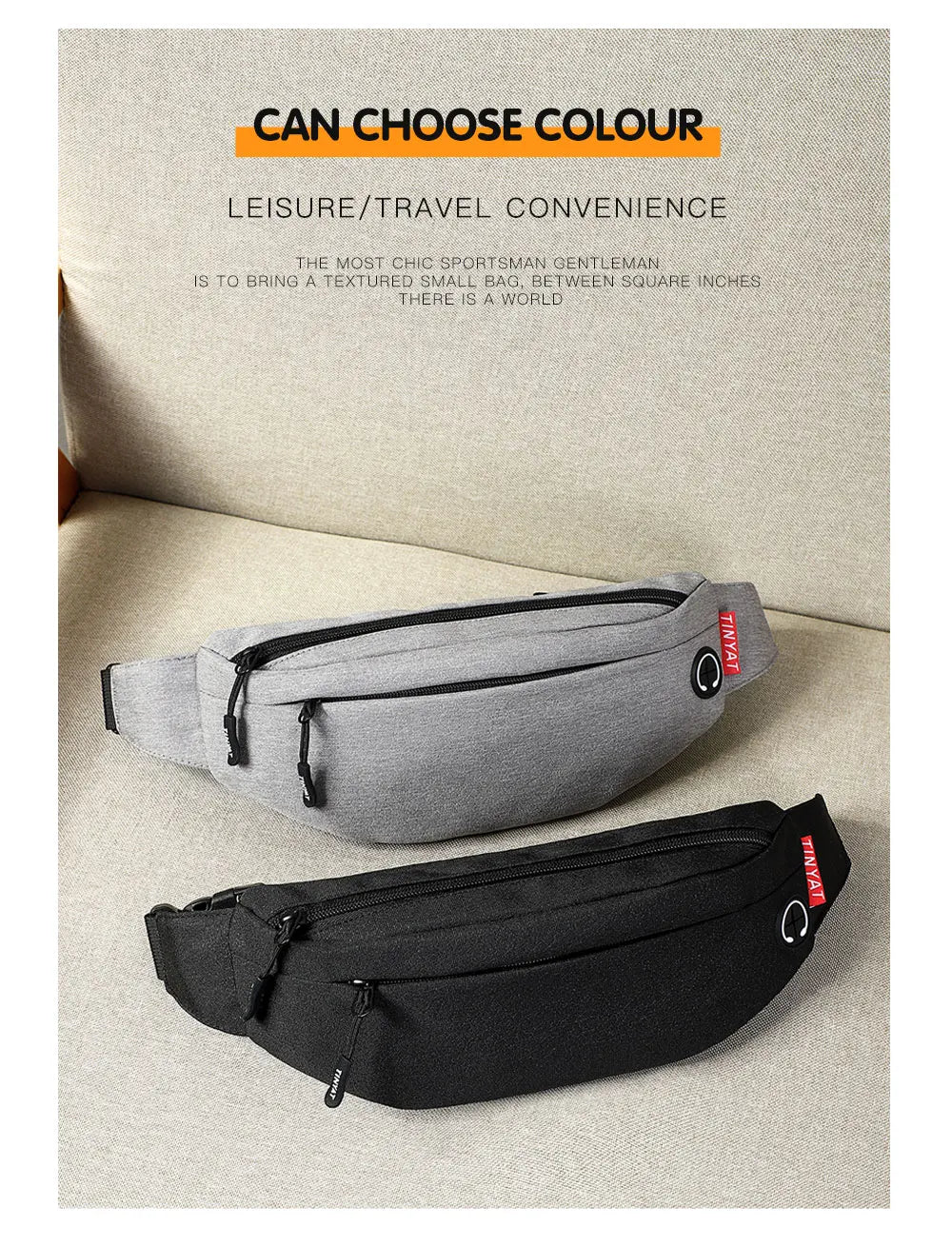 Marsupio Da Uomo Borsa Da Viaggio Cintura Per Telefono Grande Casual Fanny Banana Bag Tasche Sui Fianchi