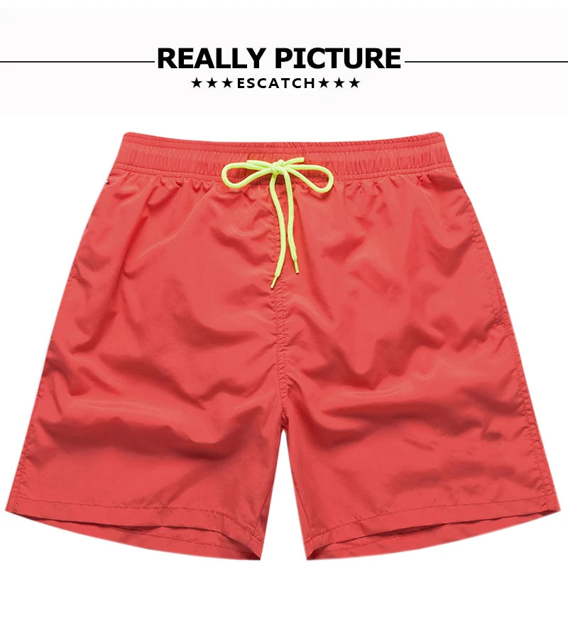 Escatch Pantaloncini Da Uomo Estivi Con Fodera In Rete Traspirante Ad Asciugatura Rapida Per Palestra Spiaggia Nylon