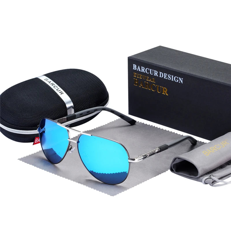 Occhiali Da Sole BARCUR Polarizzati UV400 In Alluminio Vintage Per Uomo E Donna Guidatori Eleganti
