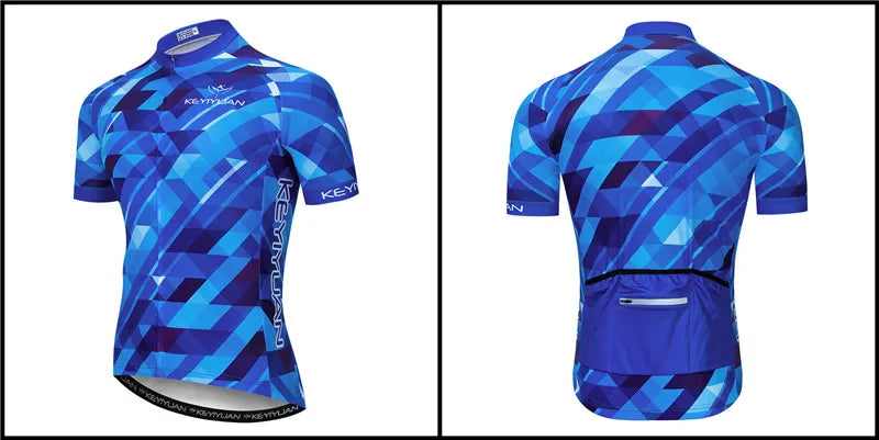 Keyiyuan Maglia Ciclismo Uomo Maniche Corte Estate Per Gara Triathlon MTB Abbigliamento Sportivo Bici