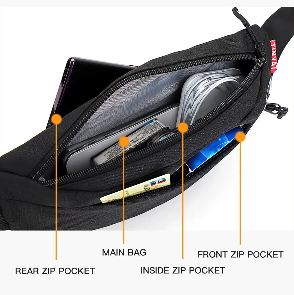 Marsupio Da Uomo Borsa Da Viaggio Cintura Per Telefono Grande Casual Fanny Banana Bag Tasche Sui Fianchi