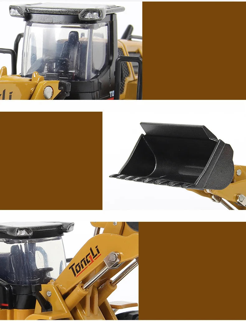Set Veicoli Da Costruzione In Metallo Scala 1 50 Autocarro Con Cassone Escavatore Trattore Per Appassionati Di Costruzioni