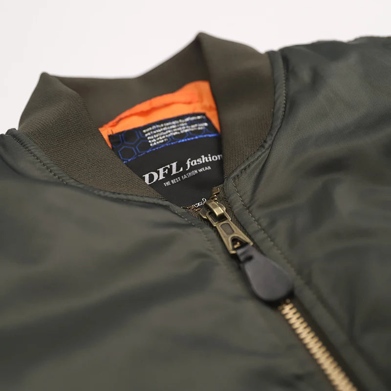 Giacca Bomber Da Uomo Invernale Con Patch Ricamato Bumble Bees Forza Aerea Pilota Calda E Imbottita
