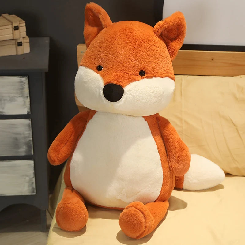 Peluche Volpe Morbido Imbottito Carino Cartone Animato Regalo Per Ragazze Kawaii Divano Decor Cuscino