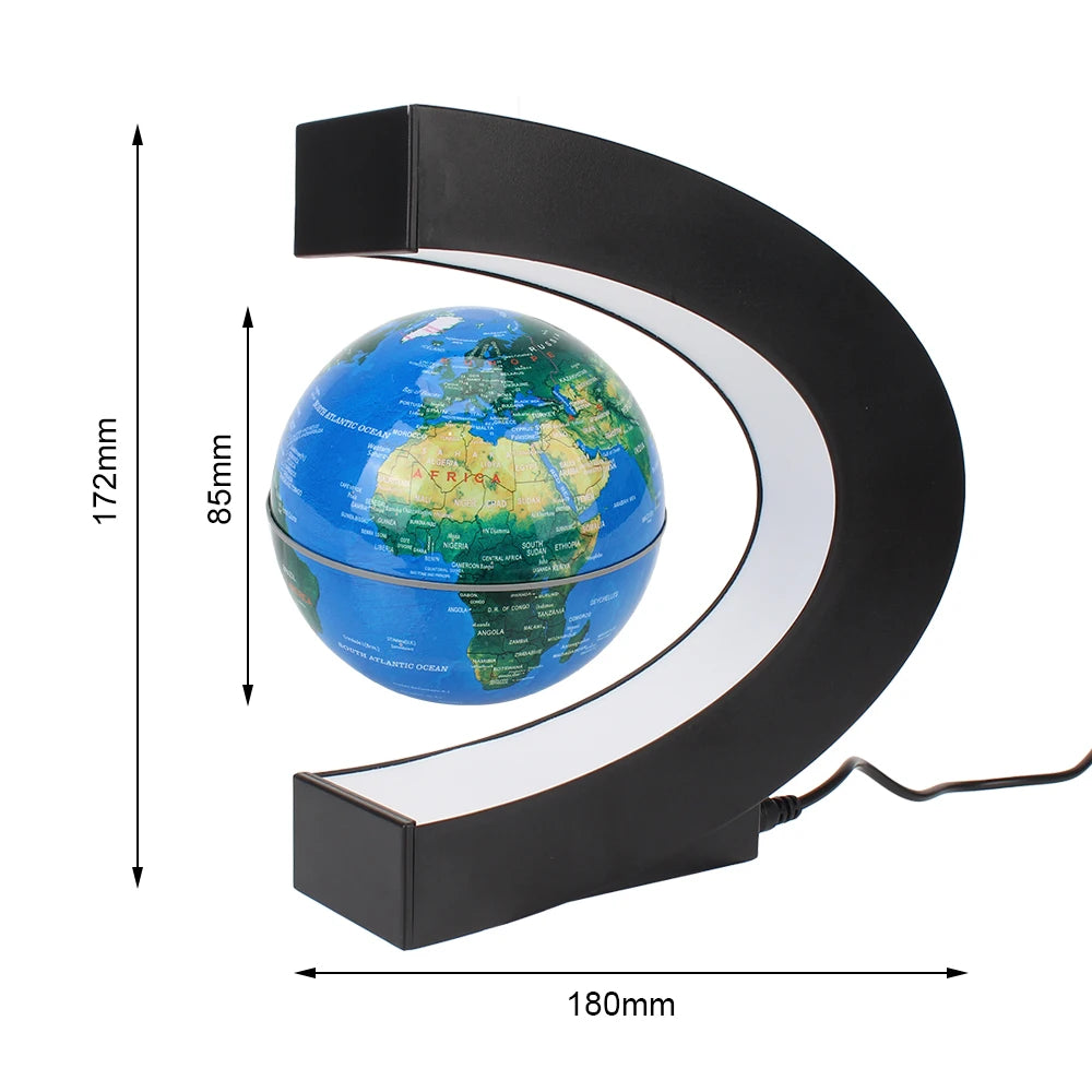 Globo Galleggiante A Levitazione Magnetica Mappa Del Mondo LED Lampada Novità Decorazione Casa Regalo Compleanno