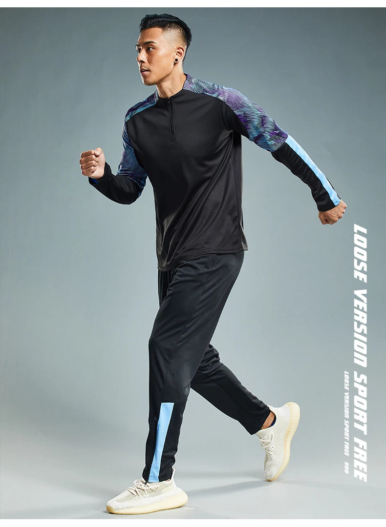 HQ Uomo Bambini Tuta da palestra Calcio Maglie da calcio Sport Corsa Allenamento Fitness Tuta Abbigliamento sportivo Maglione con cappuccio a maniche lunghe