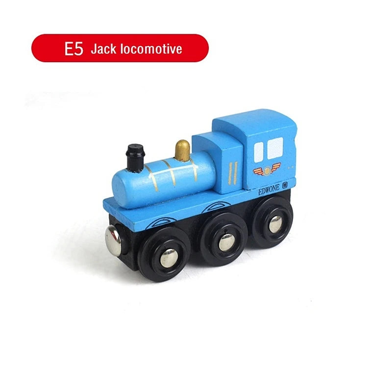 Treno Magnetico in Legno per Bambini Locomotiva con Binari Giochi Educativi Regalo di Compleanno