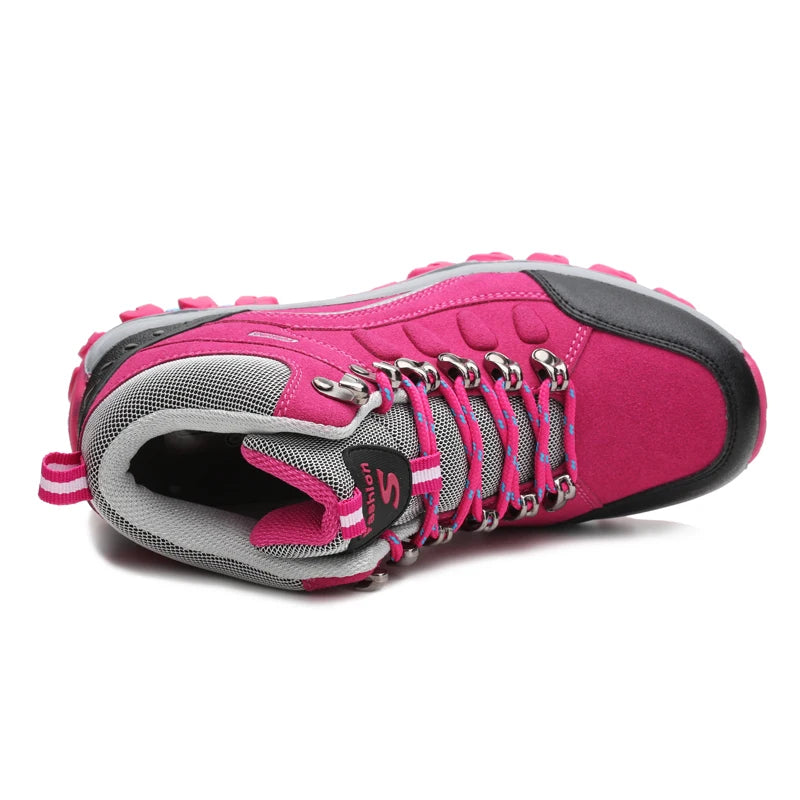 Scarpe Trekking Da Donna All Aperto Con Alta Imbottitura Antiscivolo Sneaker Casual Da Arrampicata