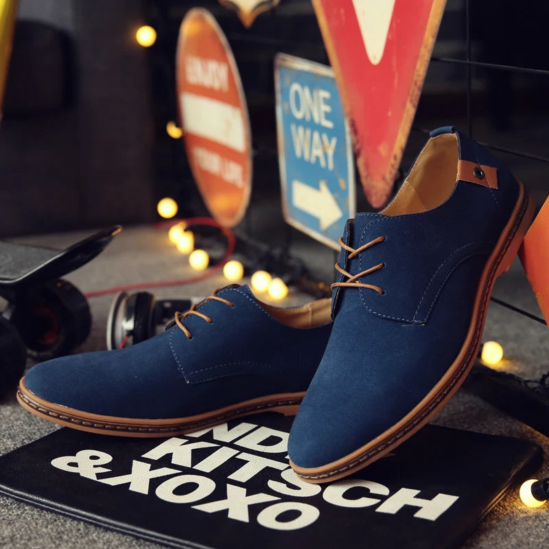 Scarpe Da Uomo In Pelle Scamosciata Primaverili Oxford E Sneakers Classiche Scarpe Eleganti Comode Grandi Misure 2025