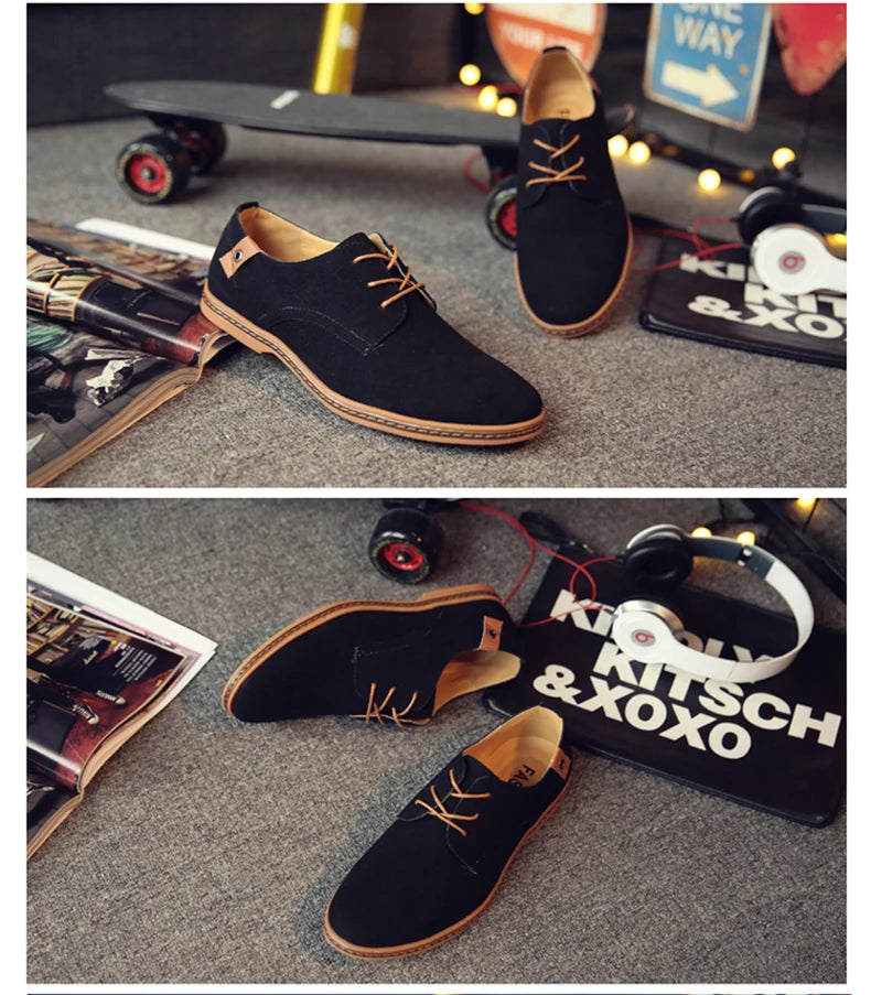 Scarpe Da Uomo In Pelle Scamosciata Primaverili Oxford E Sneakers Classiche Scarpe Eleganti Comode Grandi Misure 2025