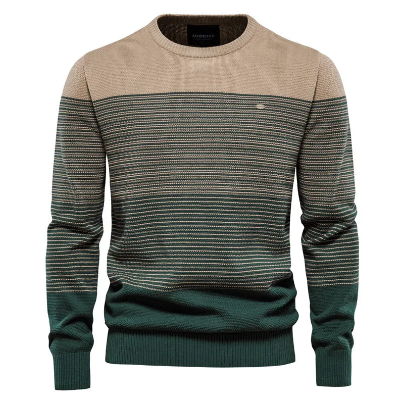 Maglione Da Uomo In Cotone Con Lycra Lavorazione A Maglia Caldo Inverno Versatile Moda Casual