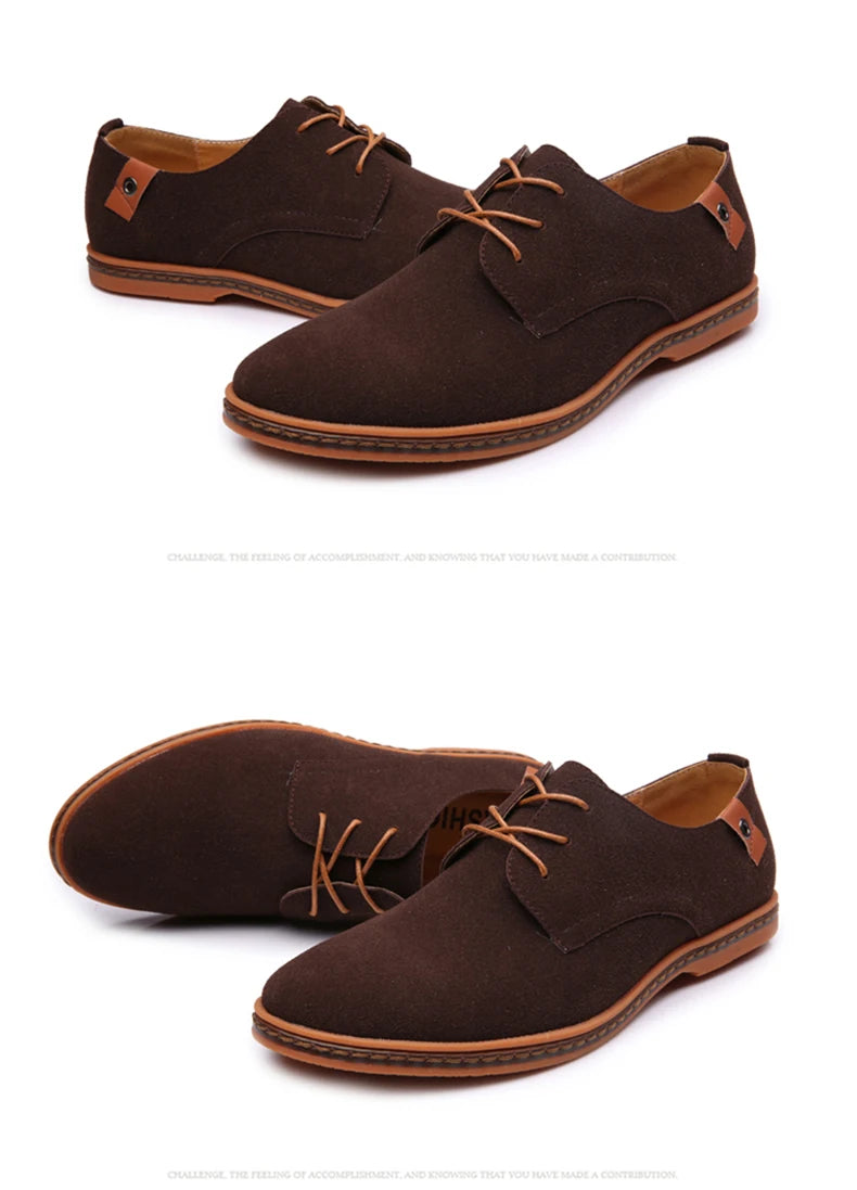 Scarpe Da Uomo In Pelle Scamosciata Primaverili Oxford E Sneakers Classiche Scarpe Eleganti Comode Grandi Misure 2025