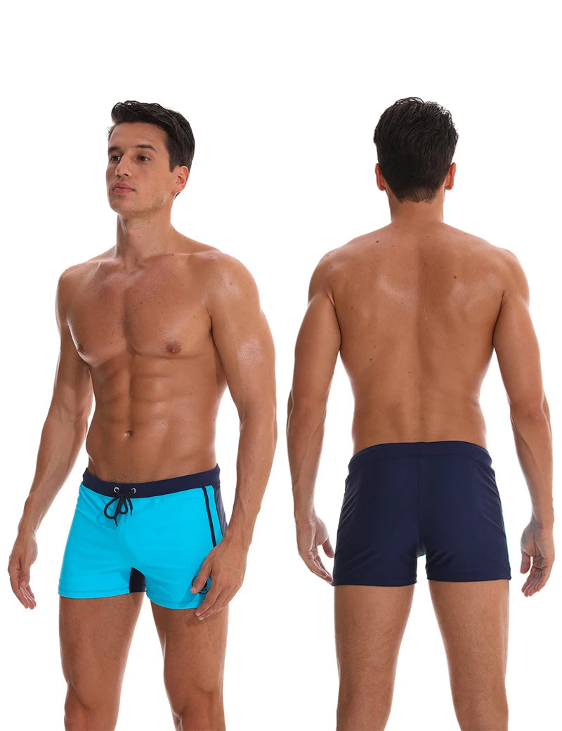 Datifer 2025 Costume da Bagno Uomo Bikini in Nylon Spandex Aderente Monocromatico Comfort