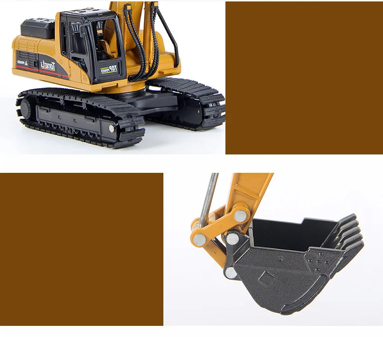Set Veicoli Da Costruzione In Metallo Scala 1 50 Autocarro Con Cassone Escavatore Trattore Per Appassionati Di Costruzioni