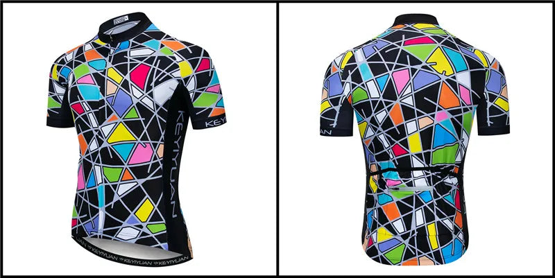 Keyiyuan Maglia Ciclismo Uomo Maniche Corte Estate Per Gara Triathlon MTB Abbigliamento Sportivo Bici