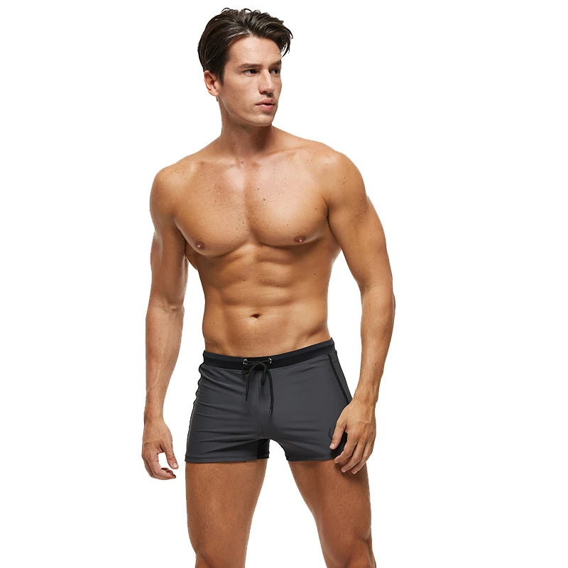 Datifer 2025 Costume da Bagno Uomo Bikini in Nylon Spandex Aderente Monocromatico Comfort