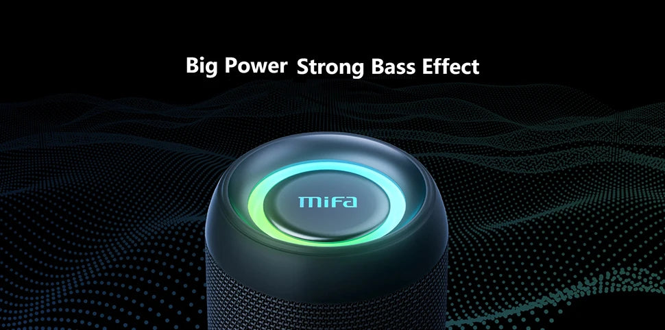 Altoparlante Bluetooth Mifa A90 60 W PMPO Portatile Per Campeggio E Feste All Aperto Suono Potente Con Bassi Profondi