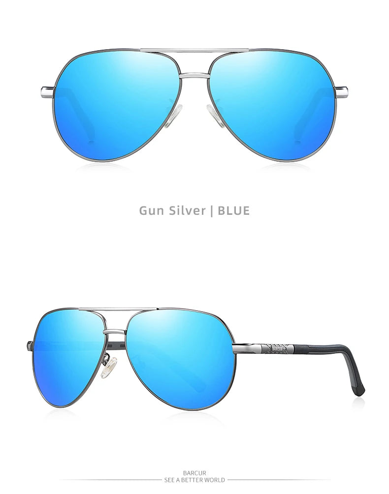 Occhiali Da Sole BARCUR Polarizzati UV400 In Alluminio Vintage Per Uomo E Donna Guidatori Eleganti