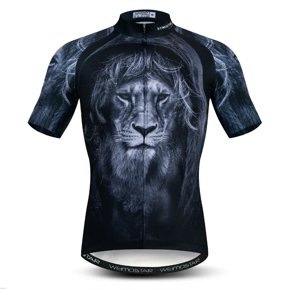 Maglia Ciclismo Estiva Uomo Traspirante A Maniche Corte Con Tasche Per Mountain Bike