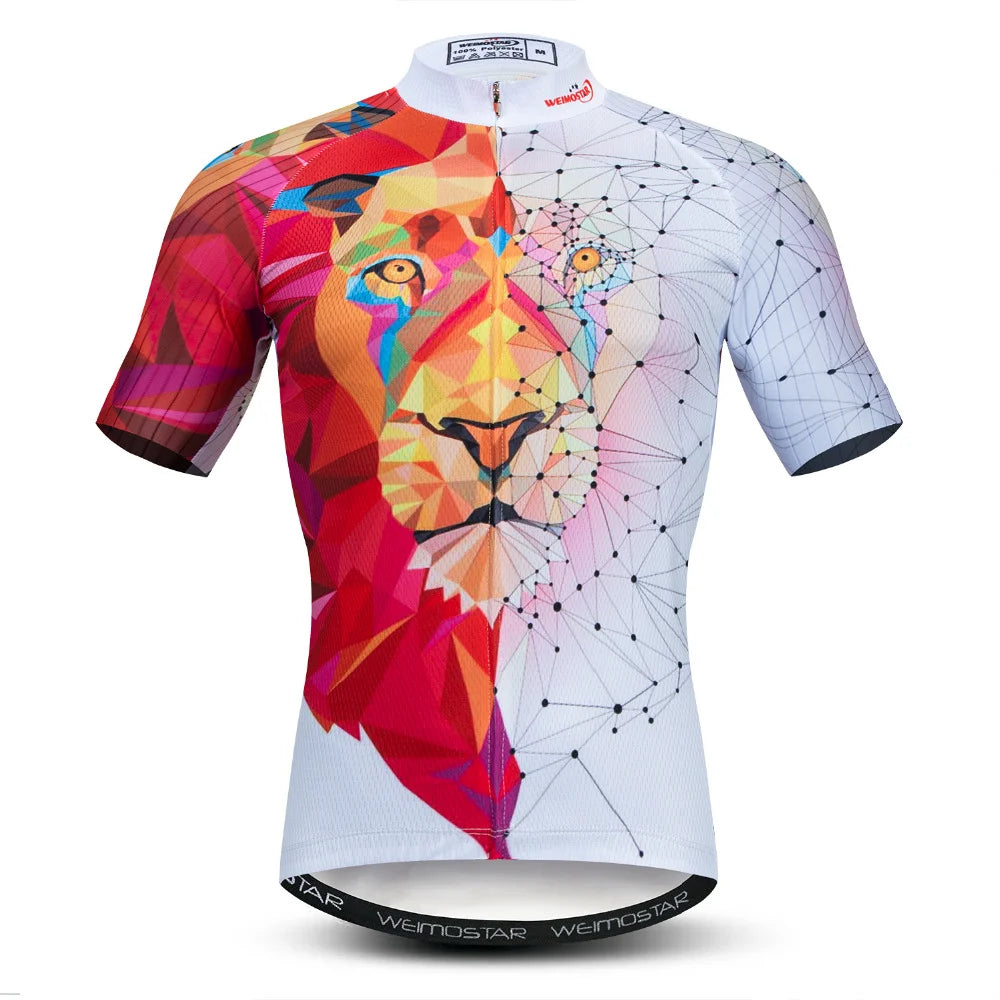 Maglia Ciclismo Estiva Uomo Traspirante A Maniche Corte Con Tasche Per Mountain Bike