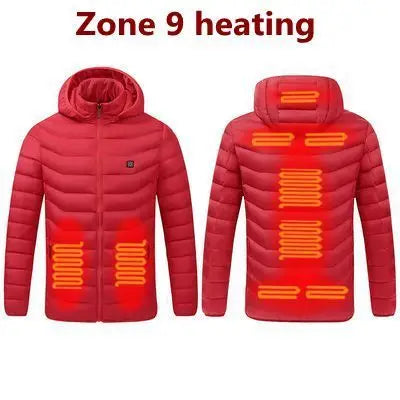 11 aree di riscaldamento giacca riscaldata uomo donna inverno Outdoor campeggio abbigliamento sportivo cappotto riscaldato cappotto termico in grafene giacca riscaldante USB