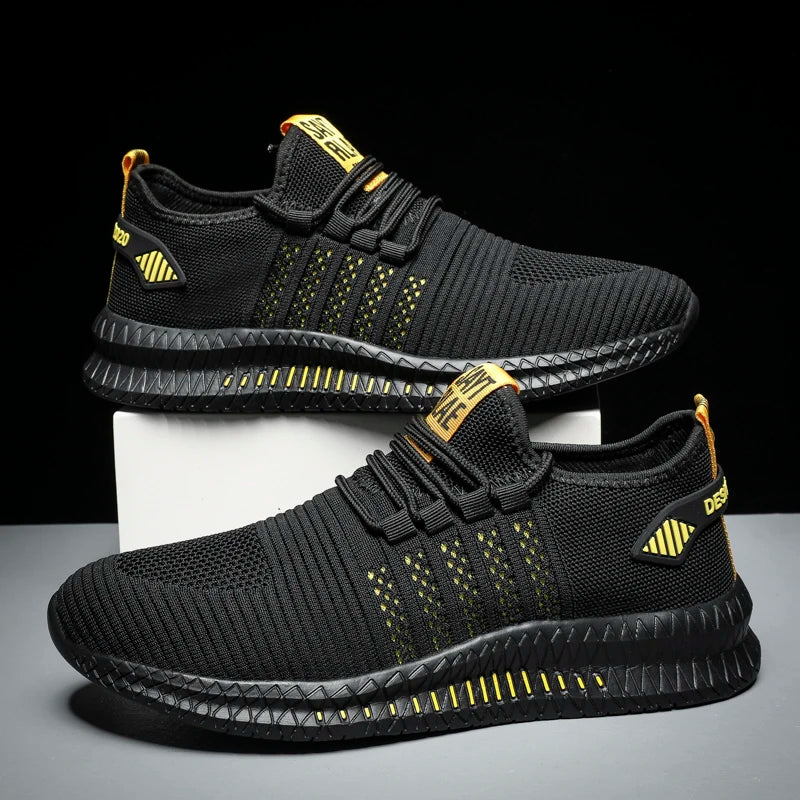 Scarpe Da Ginnastica Alla Moda Da Uomo Leggere Traspiranti Scarpe Da Passeggio Stringate Casual Calzature Maschili