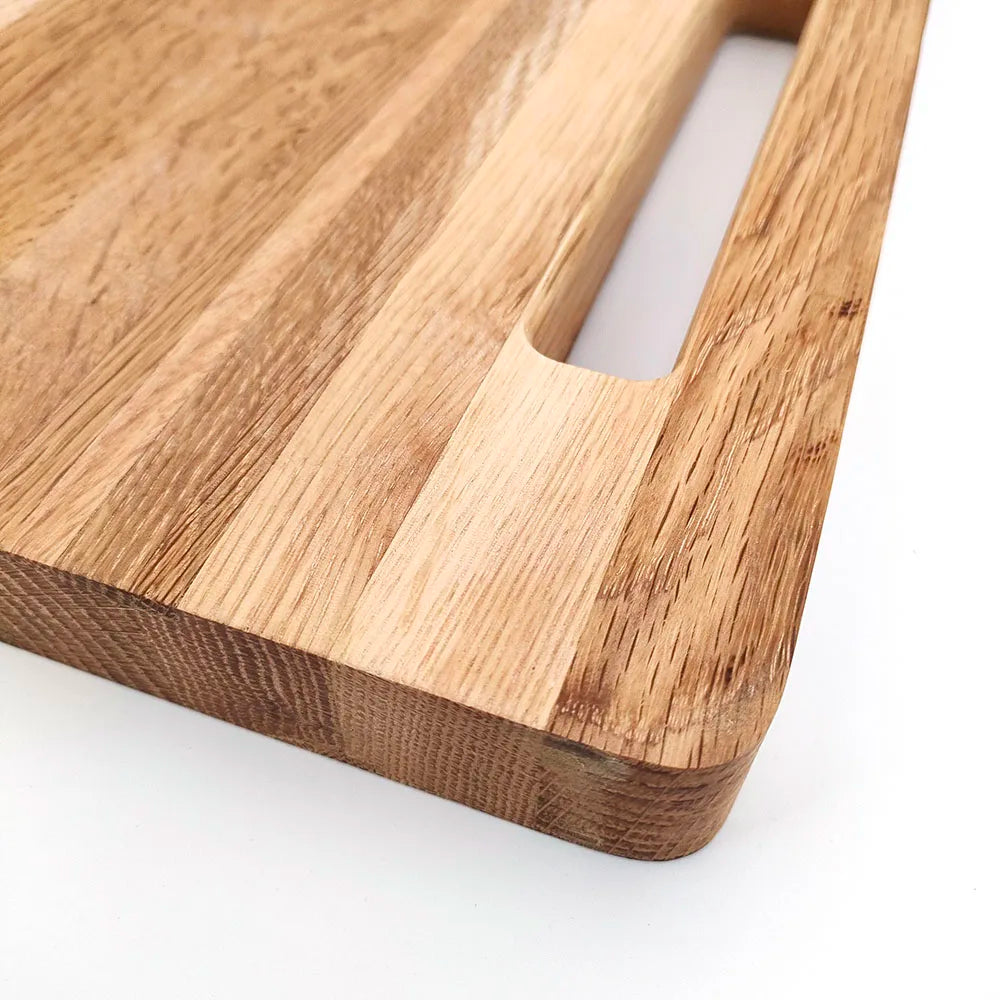 Jaswehome Tagliere Da Cucina In Legno Di Quercia Grande Tagliere Multiuso Per Carne Formaggio Pane Verdura Frutta