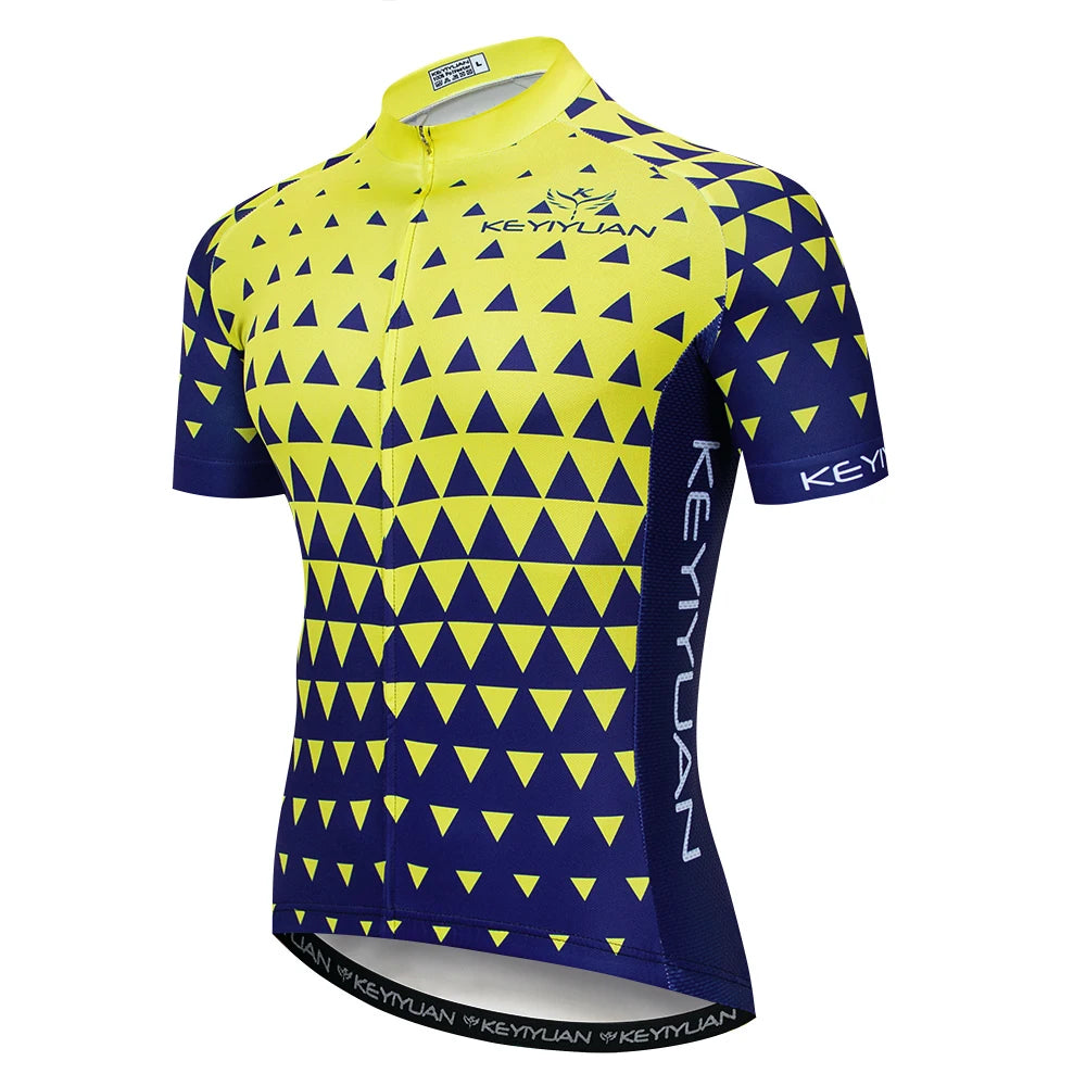 Keyiyuan Maglia Ciclismo Uomo Maniche Corte Estate Per Gara Triathlon MTB Abbigliamento Sportivo Bici