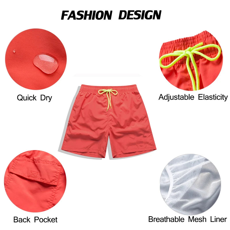 Escatch Pantaloncini Da Uomo Estivi Con Fodera In Rete Traspirante Ad Asciugatura Rapida Per Palestra Spiaggia Nylon