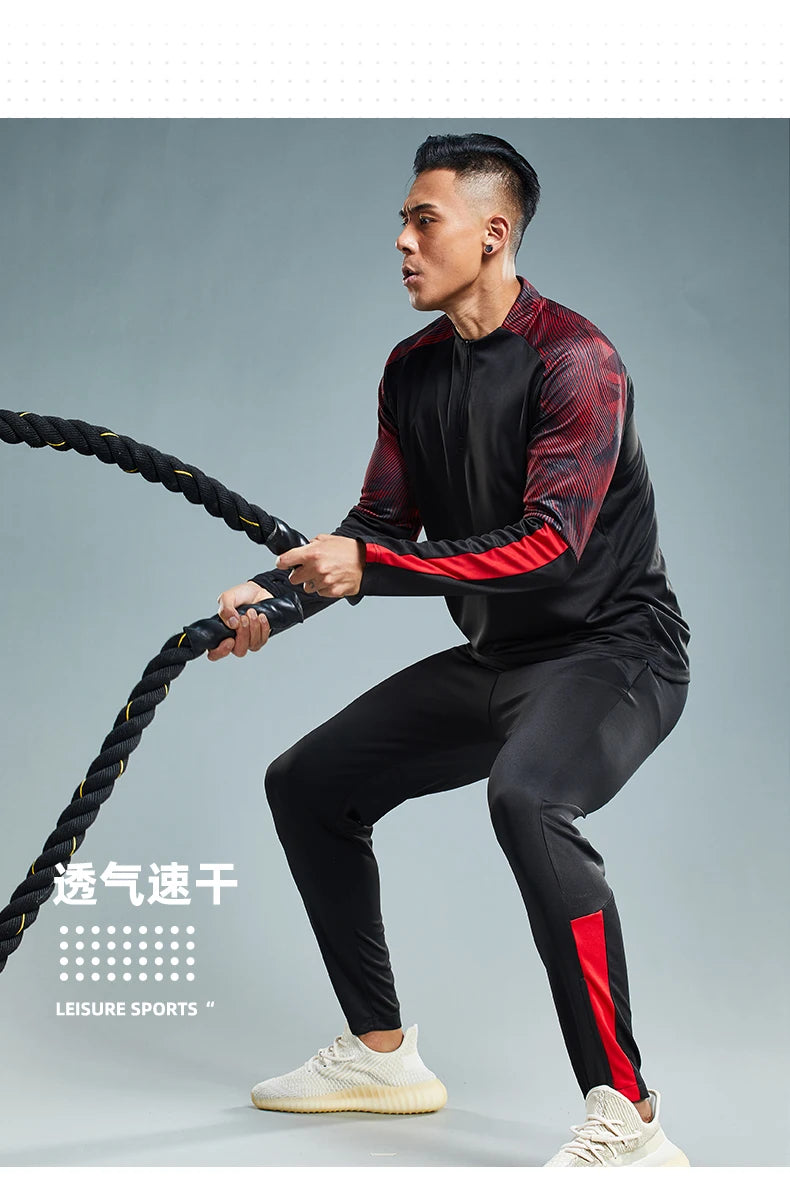 HQ Uomo Bambini Tuta da palestra Calcio Maglie da calcio Sport Corsa Allenamento Fitness Tuta Abbigliamento sportivo Maglione con cappuccio a maniche lunghe