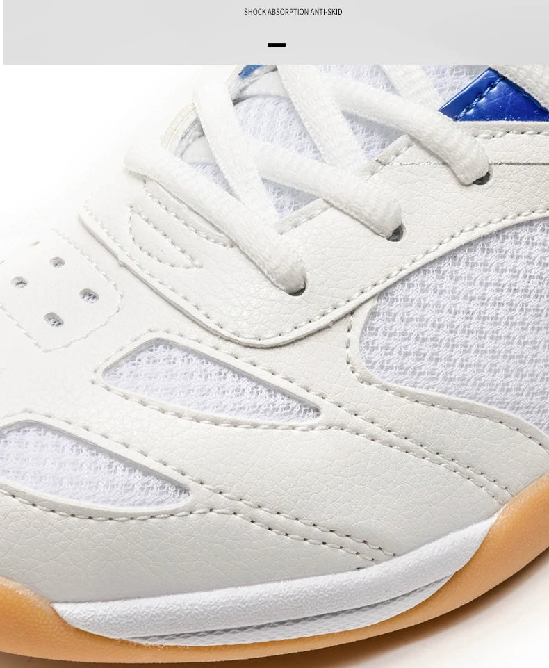 Quaoar Nuove Scarpe Da Ping Pong Professionali Per Uomo E Donna Antiscivolo Leggere Sneakers Da Badminton Blu Rosse